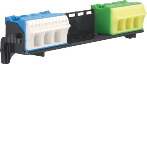 Hager FZ381 PE/N-Klemme m.Träger 2x14 Quick-Connect