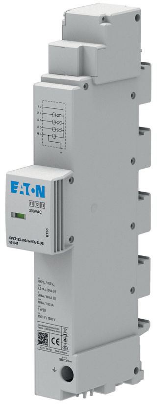 Eaton SPZT123-300/3+NPESOS Überspannungsableiter f.40mm Sammelschiene