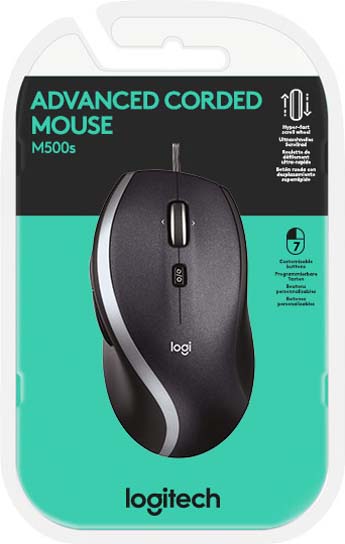 Logitech M500SUSB sw Maus Advanced,Laser