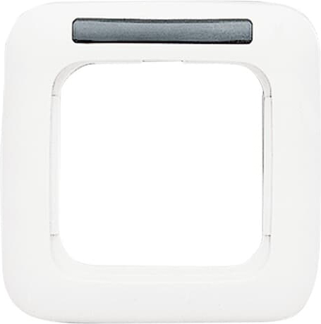 Busch-Jaeger 1721 NS-214 Rahmen 1-fach weiß, Sichtfenster