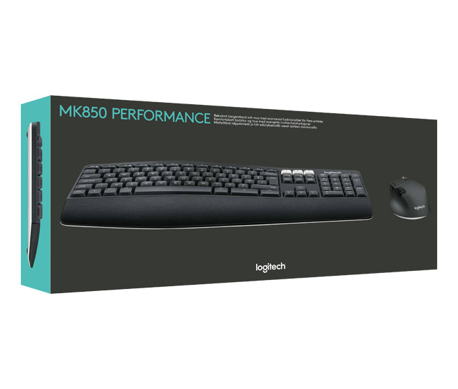 Logitech MK850 sw Tastatur/Maus set USB,wireless,1000dpi