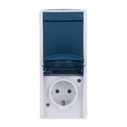 Busch-Jaeger 2601/6/20 EBW-53 Kombination SCHUKO Steckdose, mit Wipp.