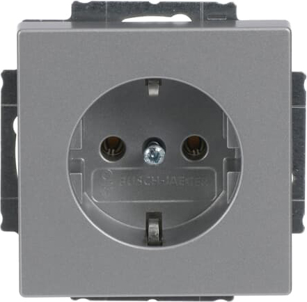 Busch-Jaeger 20 EUC-83 Steckdosen-Einsatz alusi Schuko 2P+E 16A 250V