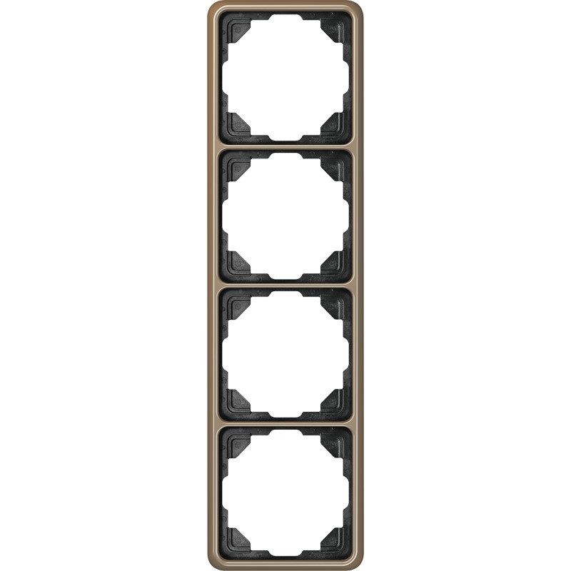Jung CD 584 GB Rahmen 4-fach gold brz waage/senkrecht