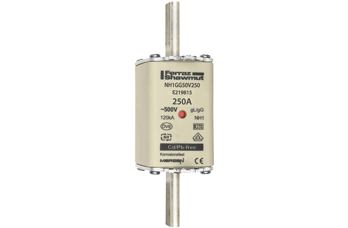 Mersen NH1GG50V250 NH-Sicherungseinsatz SF Gr.1 gG 250A/500V KM