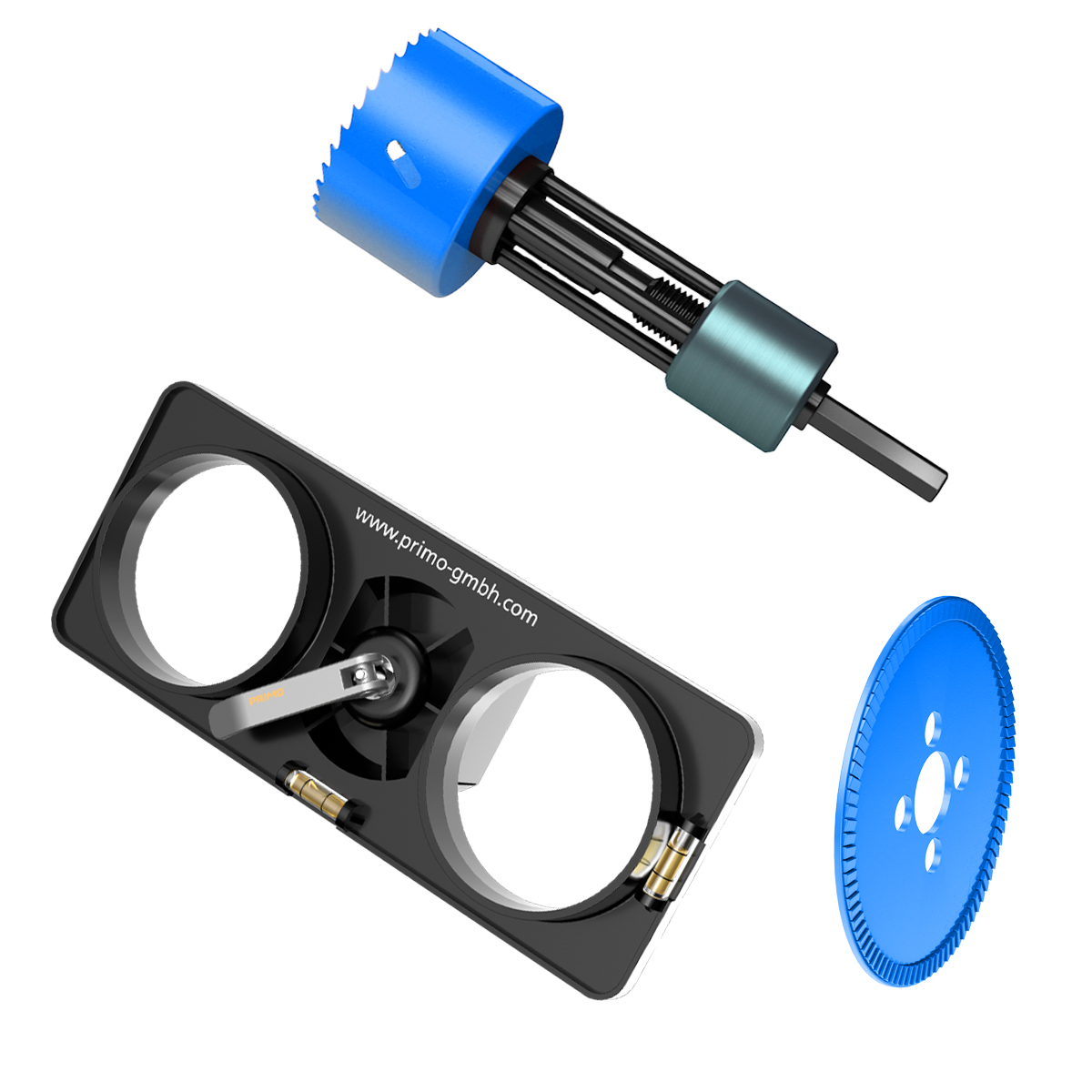 Primo P857-74 Bohr-Fixx-Bohrschablonen Set 74 mm