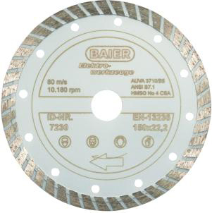 Baier Maschinenfabrik 7230 Diamantscheibe D=150mm Turbo