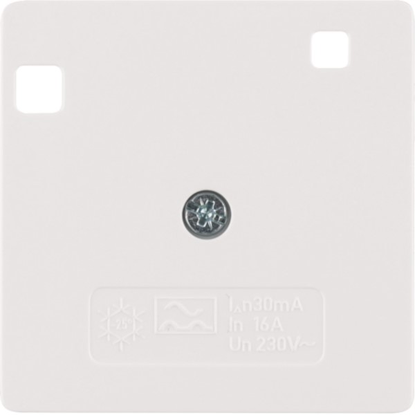 Berker 149609 Zentralstück pws/gl f.FI-Schutzschalter