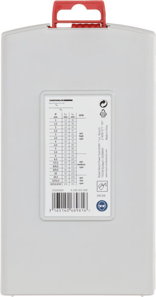 Bosch Power Tools 2608587017 PRO Metal HSS-G Spiralbohrer Set