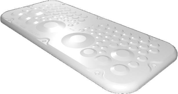 Rittal AX 2562.300 SZ Kunststoff-Flanschpl. Größe 2