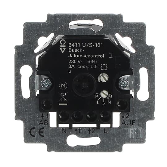 Busch-Jaeger 6411 U/S-101 Jalousiecontrol-Einsatz 2Schliesser 3A 690VA