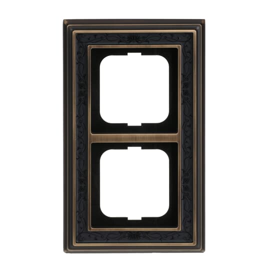 Busch-Jaeger 1722-843 Rahmen 2-fach ms/antik Dekor anth