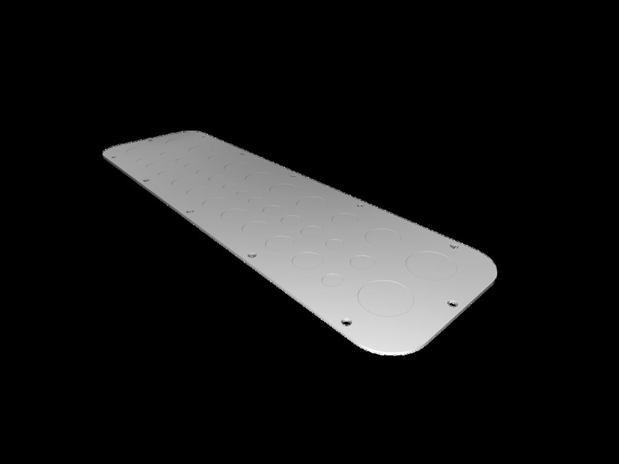 Rittal AX 2574.100 Metall-Flanschplatte Größe 4