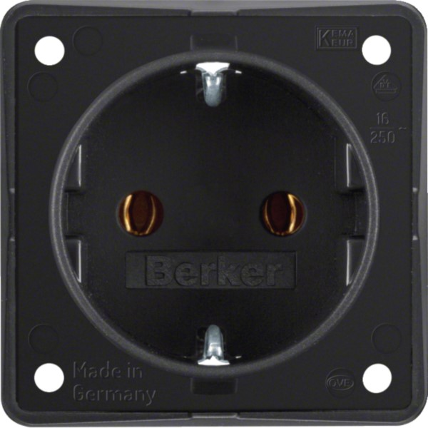 Berker 947782503 SCHUKO-Steckdose sw matt