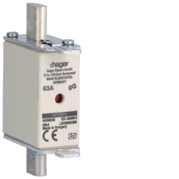 Hager LNH00063M6 NH-Sicherungseinsatz NH000 gG 690V 63A