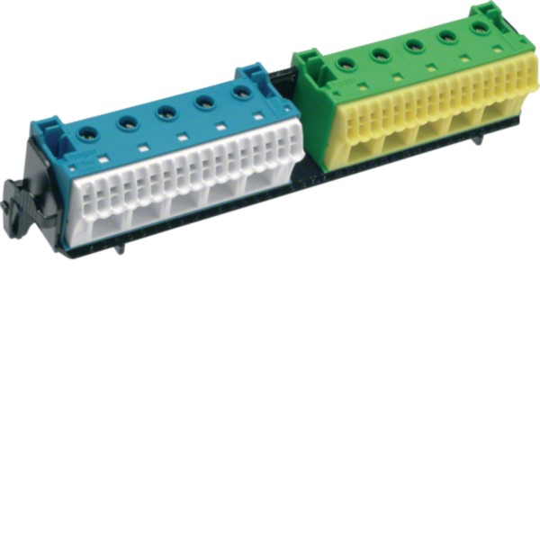 Hager FZ383 PE/N-Klemme m.Träger 2x22 Quick-Connect