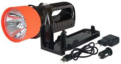 AccuLux 442181 LED Fernstrahler 230V/12-24V, sw/rt