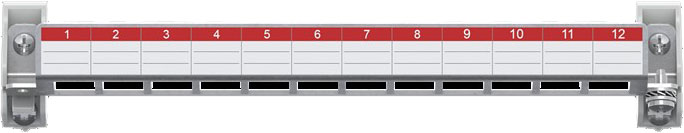 Striebel&John ZEP12 Patchpanel 12 Module E-Datoder Keystone