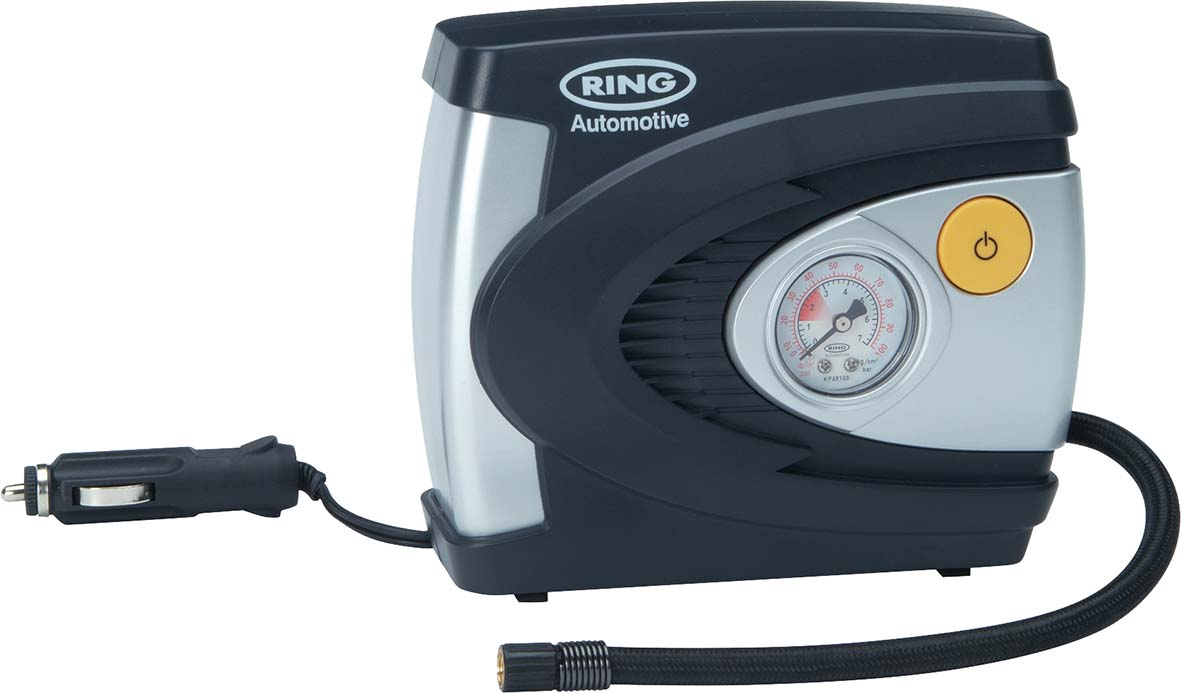 Hückmann 136262 Ring Automo.Luftkompressor 12V m.Analoganzeige