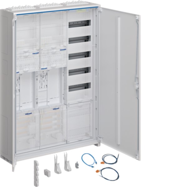 Hager ZB33SET25LS Komplettschrank 2ZP/RES/VF-5rh/APZ