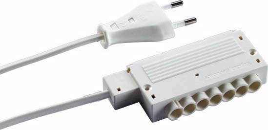 Hera HVLCS V/2000 Netzanschlussleitung 2m Euro. 6er Verteiler