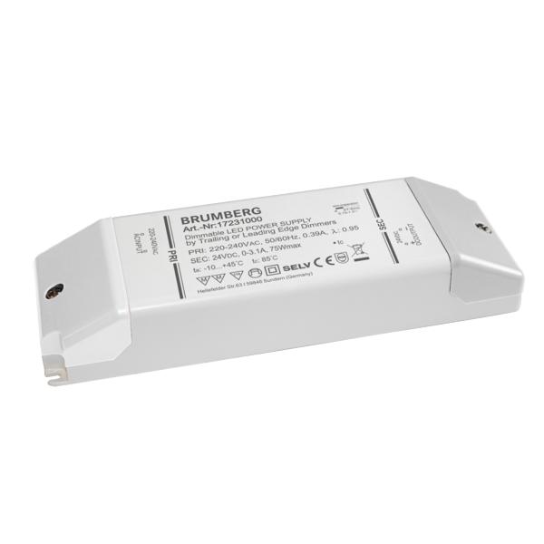 Brumberg Leuchten 17231000 LED-Netzgerät 12-75W 24V IP20 dimm. Phasenab.