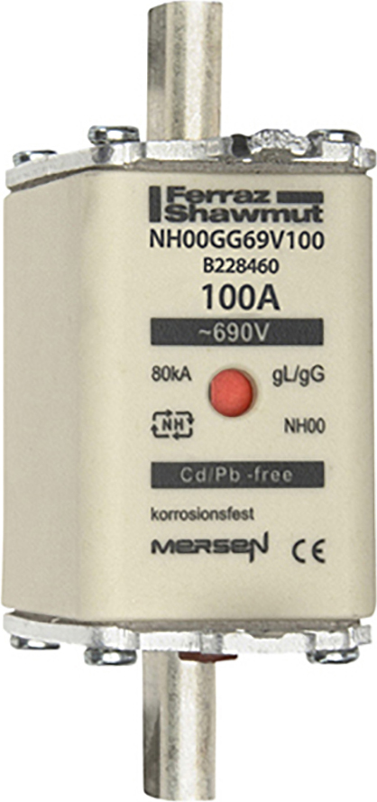 Mersen NH00GG69V100 NH-Sicherungseinsatz SF Gr.00 gG 100A/690VKM