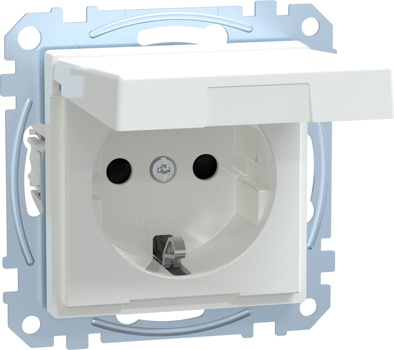 Merten MEG2314-0325 SCHUKO-Steckdose aws Klappdeckel IP44