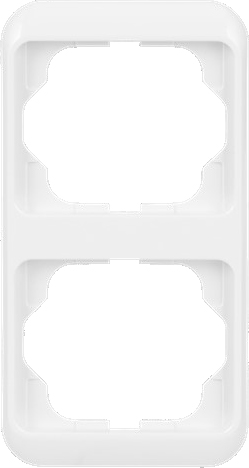 Busch-Jaeger 1732-24G Rahmen 2-fach studioweiß, senkr.