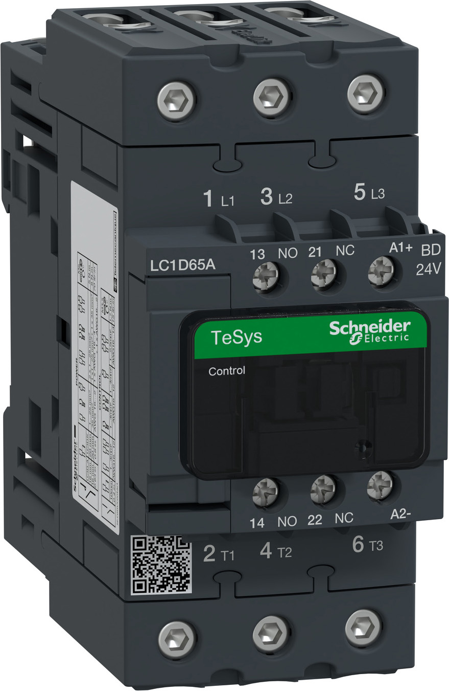 Schneider Electric LC1D65ABD Leistungsschütz 3P,65A,24VDC