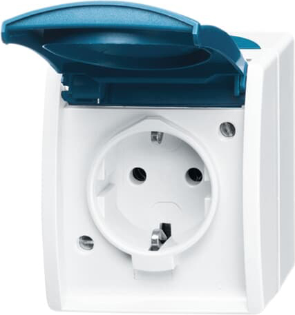 Busch-Jaeger 20 EWN-53 Schuko-Steckdose mit Namensschild