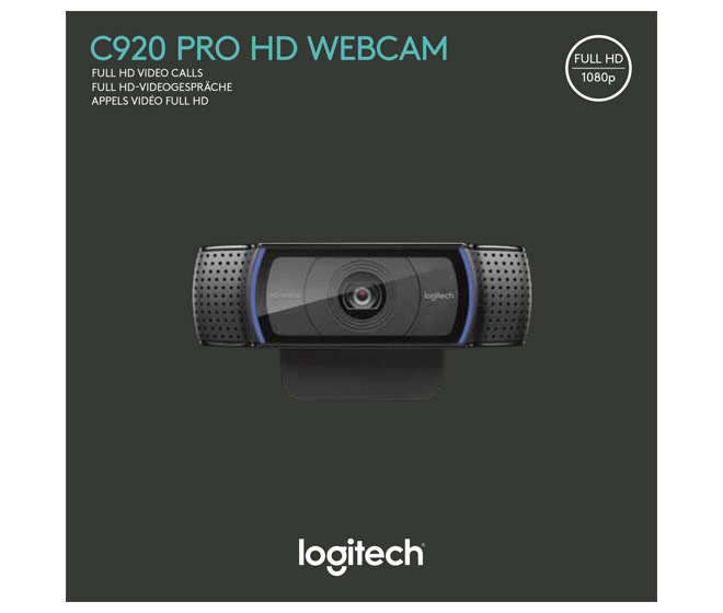 Logitech C920 Webcam USB 15MP FullHD,sw