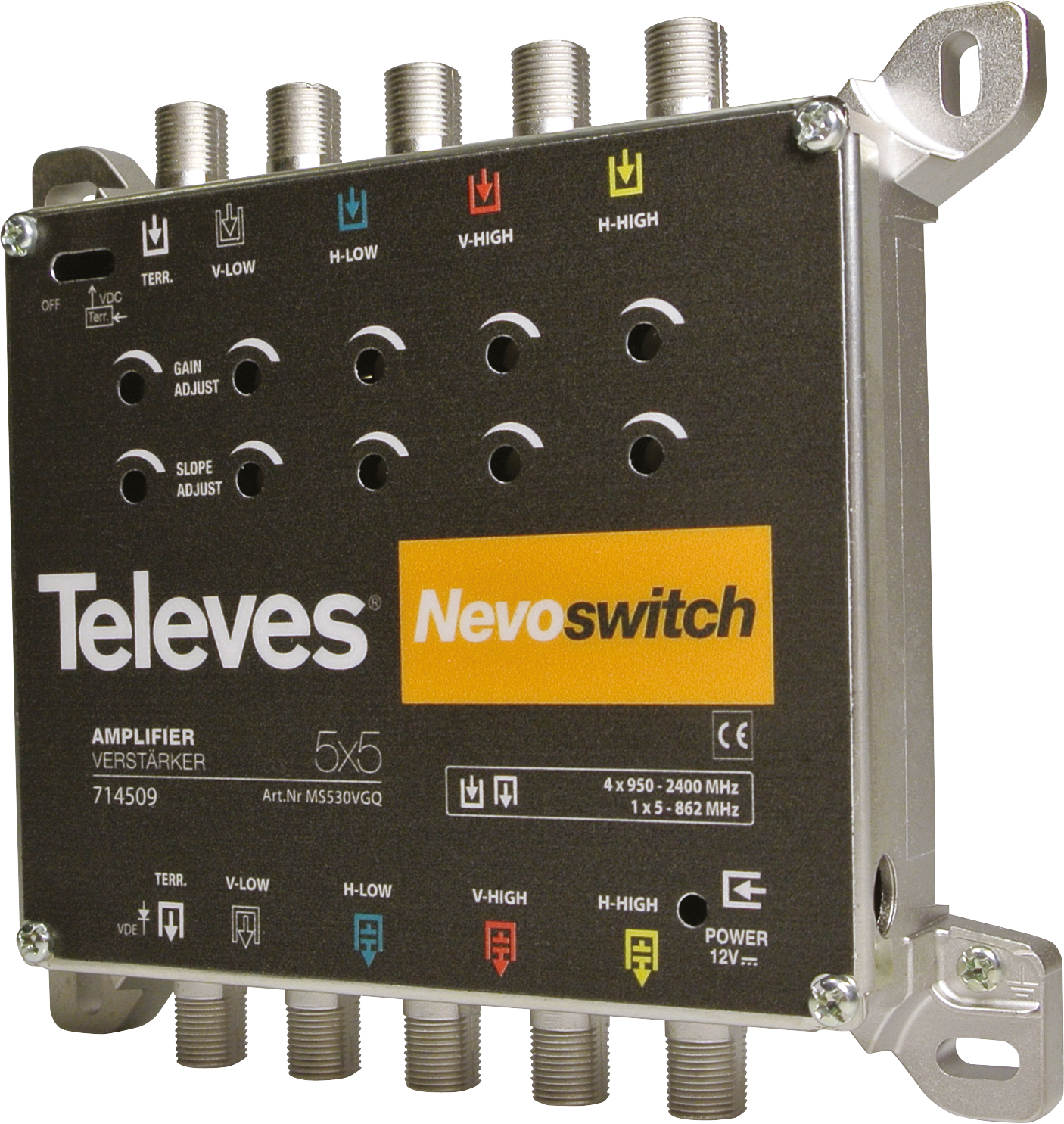 Televes MS530VGQ Verstärker 5-fach Guß 30dB f. MS NEVO o.NT