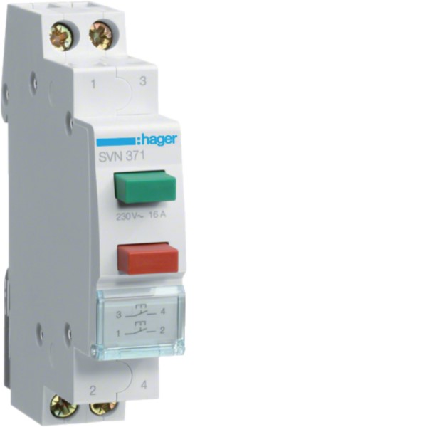 Hager SVN371 Taster, 2fach 2S