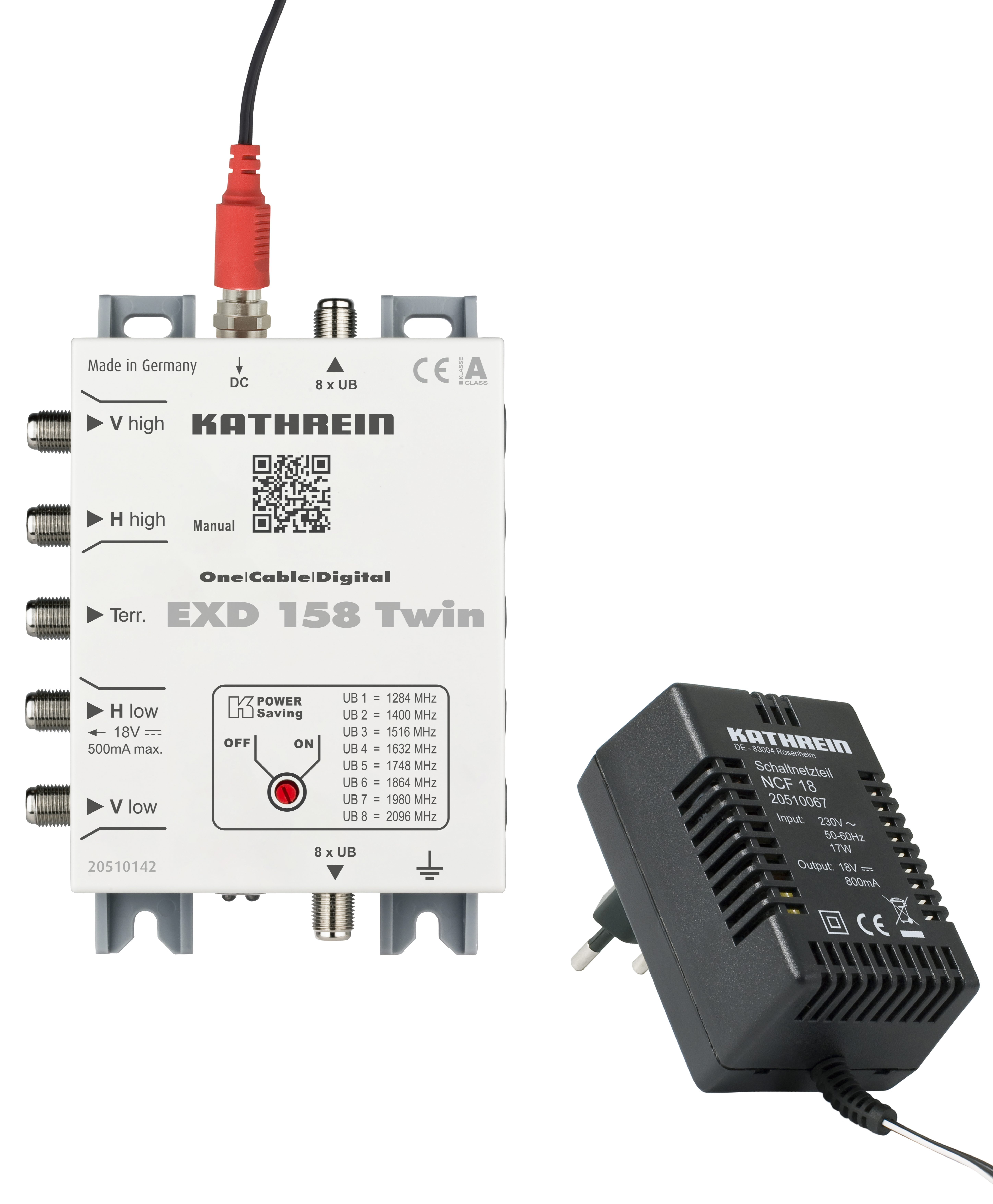 Kathrein EXD 158 Twin Einkabel-Multischalter 5-862+950-2150 MHz