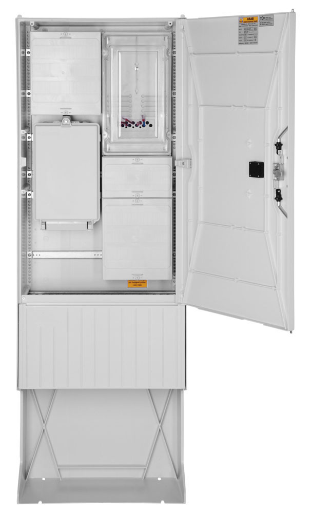 GSAB Elektrotechnik 01.00.1P11bV3 Zähleranschlusssäule 1ZP, 3x12 TE