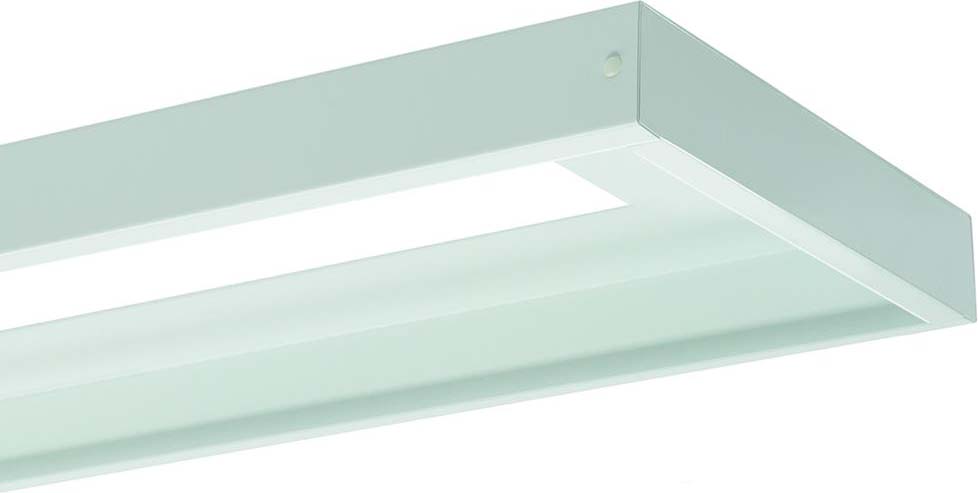 Ridi-Leuchten ZBS-AR FPL-EE 1245 Metallrahmen weiß