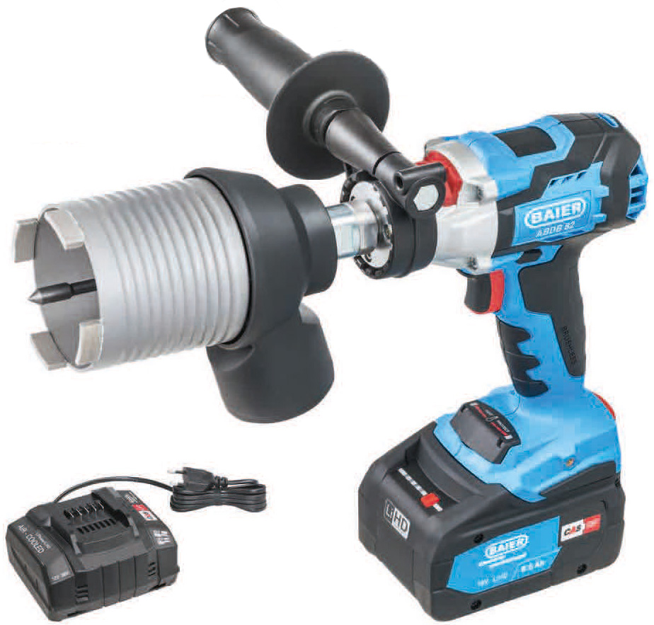 Baier Maschinenfabrik 10002#2022 Akku-Trockenbohrmaschine ABDB82 18V SET