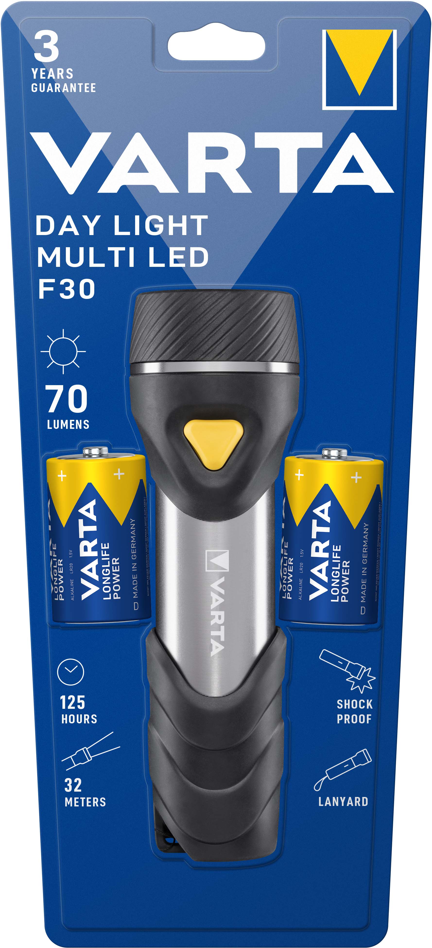 Varta Cons.Varta 17612 Taschenlampe Day Light Multi LED F30