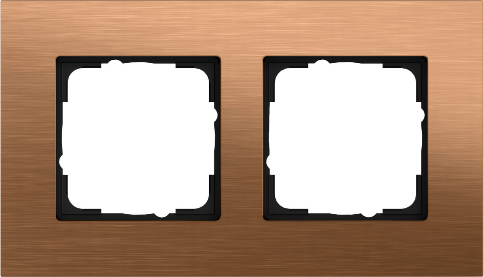 Gira 021238 Abdeckrahmen 2-fach E2 Esprit Bronze
