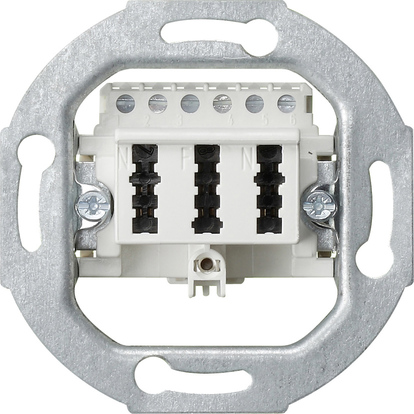 Gira 003302 TAE-Anschlussdose TAE 3x6NFN ws