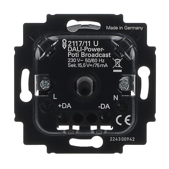 Busch-Jaeger 2117/11 U DALI-Potenziometer-Einsatz m. integr. Netzteil