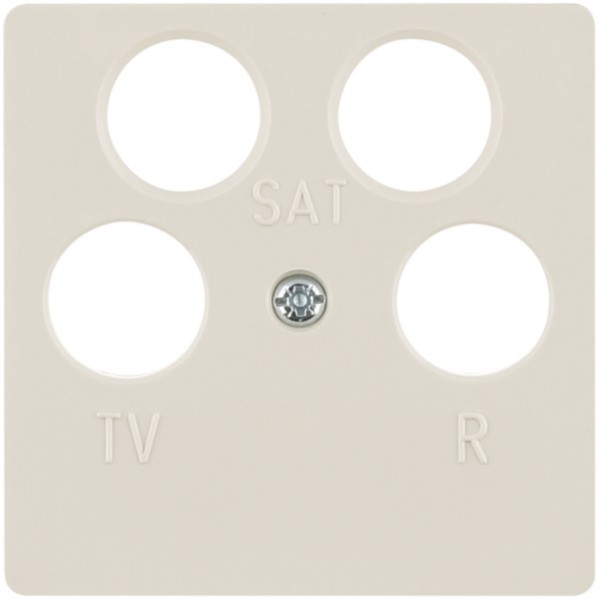 Berker 148402 Zentralplatte ws f.4Loch Antennendose