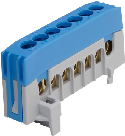 Pollmann N7-F2 BL Nullleiterklemme blau