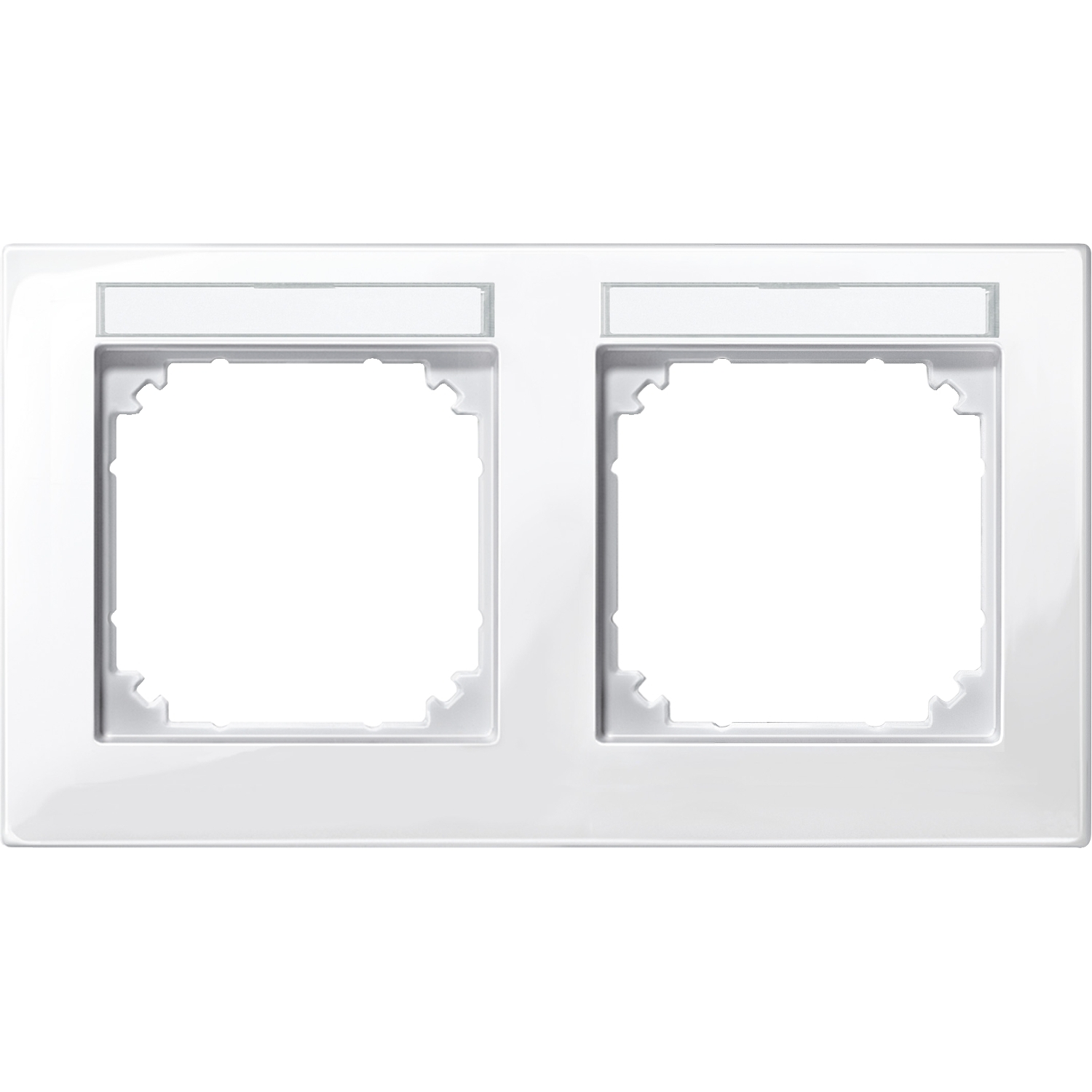 Merten 514219 M-PLAN-Rahmen 2f. beschriftbar, waager