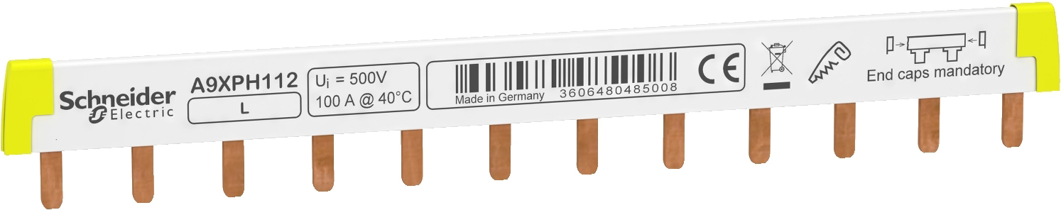 Schneider Electric A9XPH112 Phasenschiene STEG 1P 12Mod. 100A