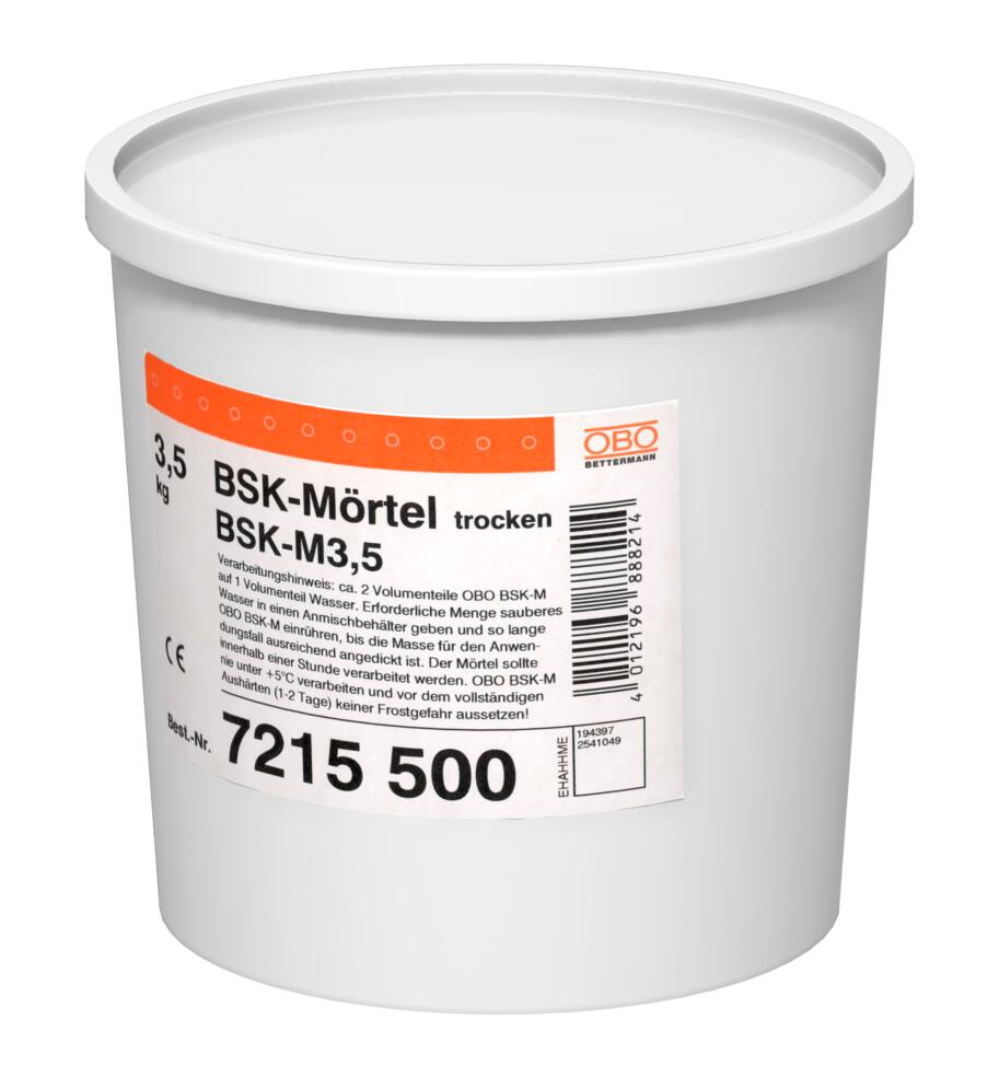 OBO Bettermann Vertr BSK-M Brandschutzkanal-Mörtel 3,5kg, grau