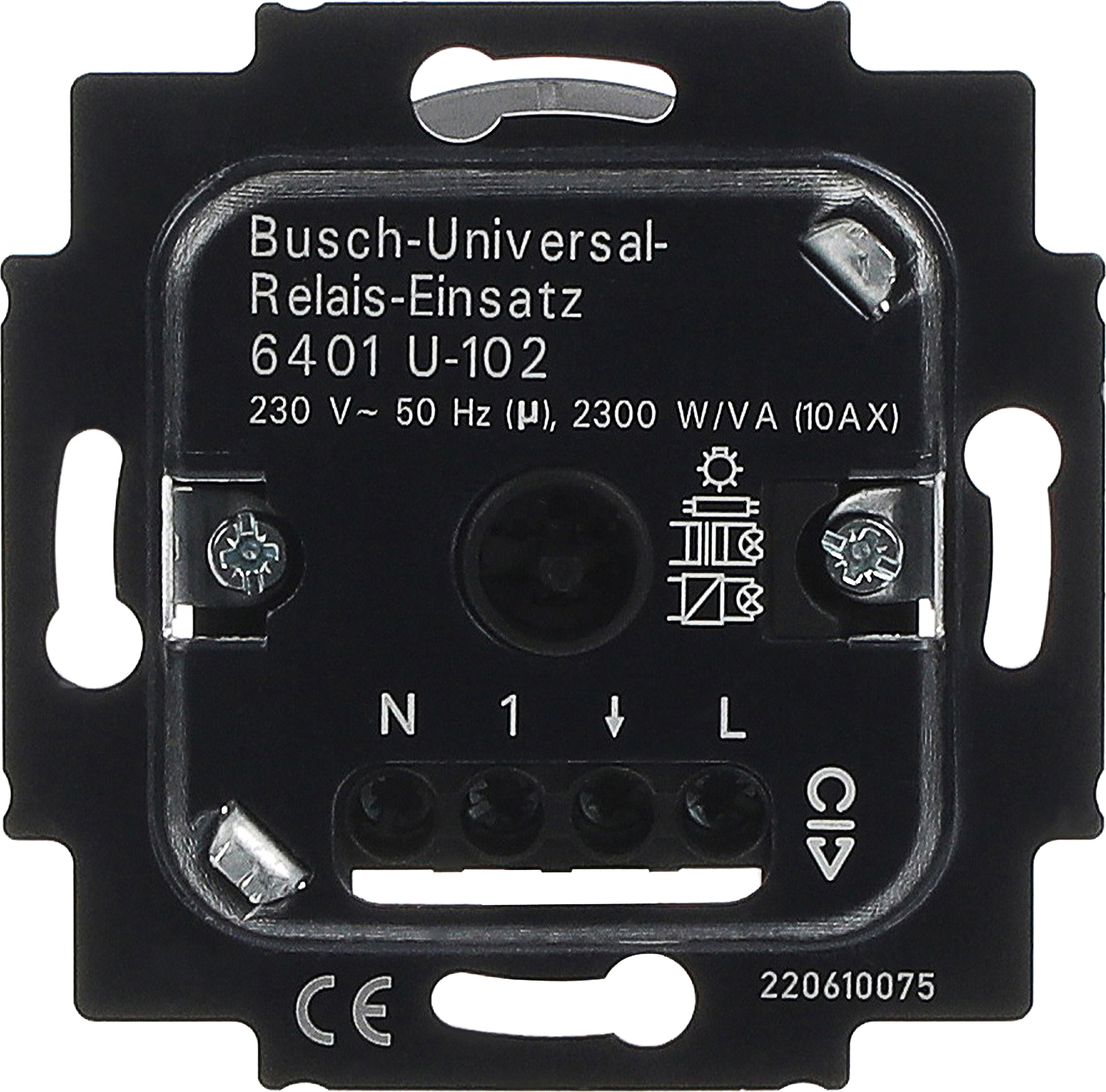 Busch-Jaeger 6401 U-102 Univ.Relais-Einsatz UP 230V 2300W/VA