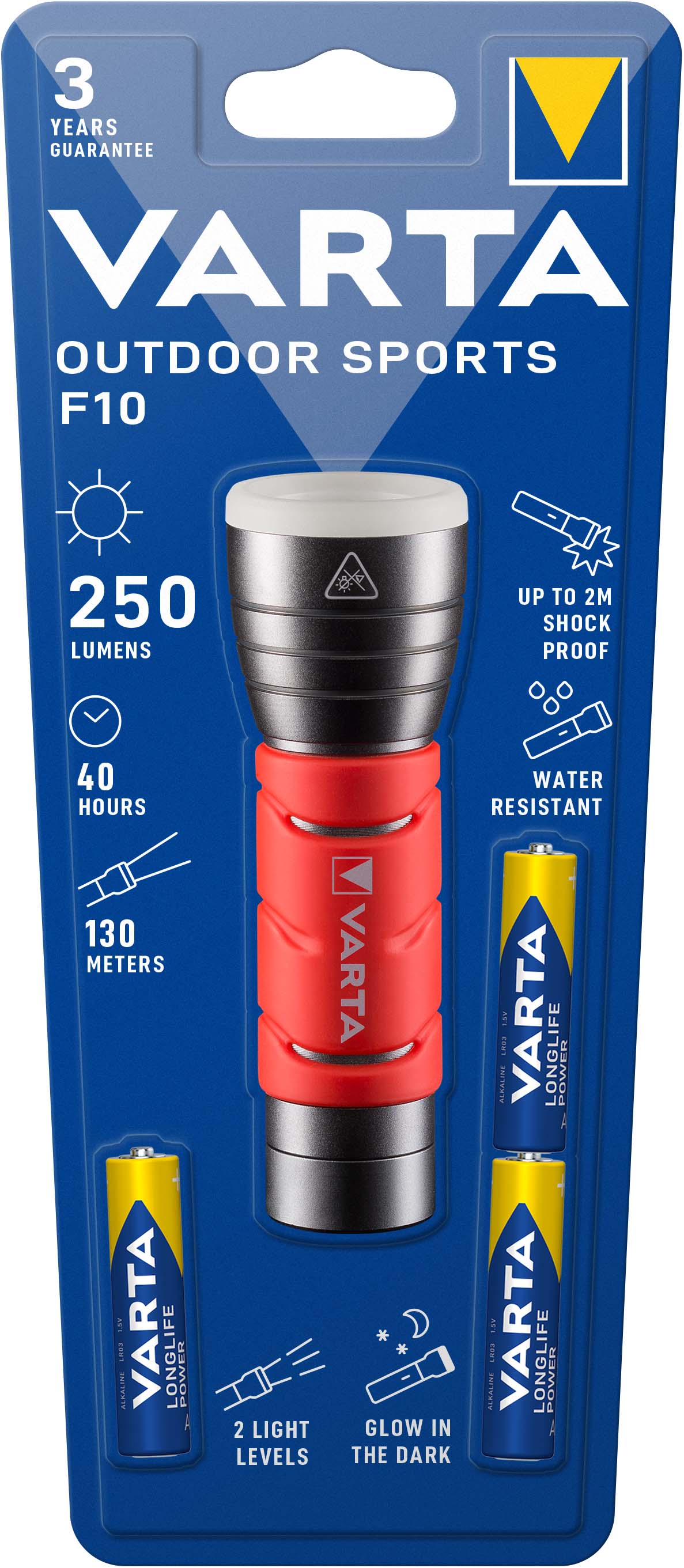 Varta Cons.Varta 17627 Leuchte Outdoor Sports F10 inkl. 3AAA