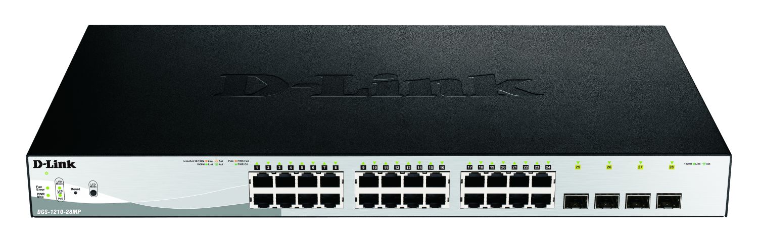 DLink Deutschland DGS-1210-28MP/E 28-Port PoE Gigabit Switch Layer 2 managed
